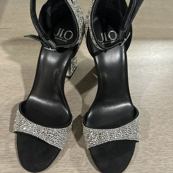JLO JENNIFER LOPEZ | Irma Sandal | Rhinestone Heels - Picture 11 of 13